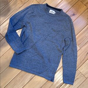 The Normal Brand - Heathered Blue/Gray Crewneck Sweater - M